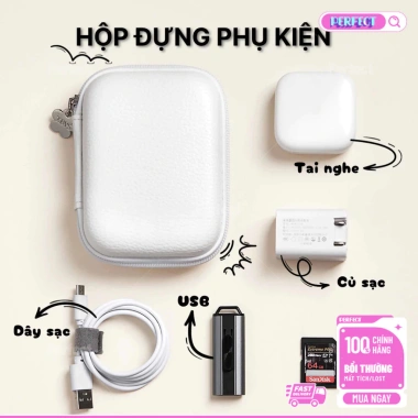 Túi đựng phụ kiện chống sốc – Hộp bảo vệ máy ảnh, ổ cứng, cáp sạc, giá chỉ 70.400₫ 9