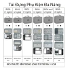 Túi Đựng Phụ Kiện Công Nghệ Chống Nước Đa Năng, Đựng Máy Tính Bảng, Cáp Sạc, Pin Dự Phòng, Mỹ Phẩm - 139k 7