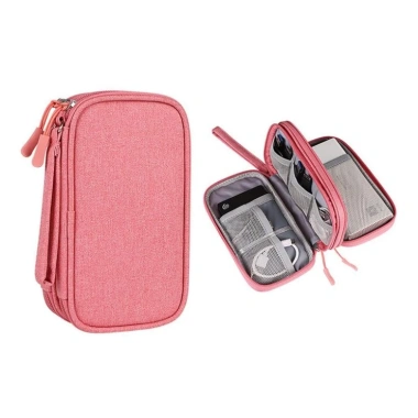 Túi đựng phụ kiện công nghệ chống thấm, gọn nhẹ, chia ngăn, đựng cáp sạc, tai nghe, USB, giảm 18% 9