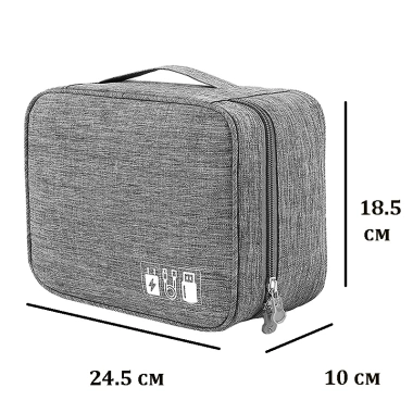 Túi Đựng Phụ Kiện Công Nghệ Đa Năng – Pin, Cáp, Tai Nghe, USB, Mỹ Phẩm – 89k