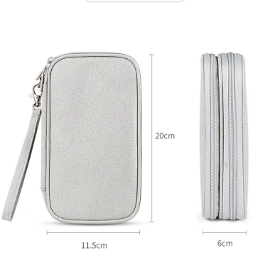 Túi đựng phụ kiện đa năng Poermax chống sốc, nhiều ngăn bảo vệ thiết bị - hộp dây sạc, tai nghe, 25.000 VND