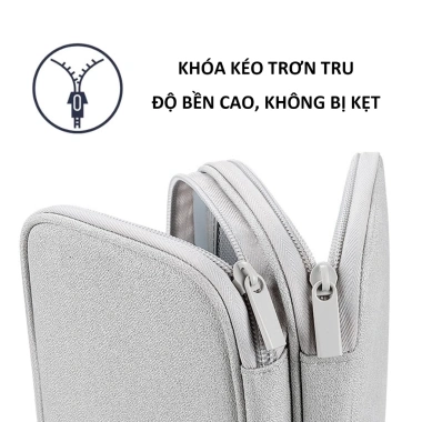 Túi đựng phụ kiện đa năng Poermax chống sốc, nhiều ngăn bảo vệ thiết bị - hộp dây sạc, tai nghe, 25.000 VND