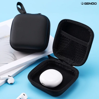 Túi đựng phụ kiện di động chống nước da, bảo vệ điện thoại, cáp, tai nghe - 40.000₫