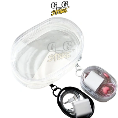 Túi Đựng Phụ Kiện Điện Tử Đa Năng Trong Suốt Hộp Sạc Cáp Tai Nghe Mini 39k GGStore