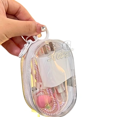 Túi Đựng Phụ Kiện Điện Tử Đa Năng Trong Suốt Hộp Sạc Cáp Tai Nghe Mini 39k GGStore