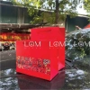 Túi Đựng Quà Đỏ Sang Trọng, Họa Tiết Thổ Cẩm, Giấy I250 Dày Cứng, Quai Xách - Giá 150k 4
