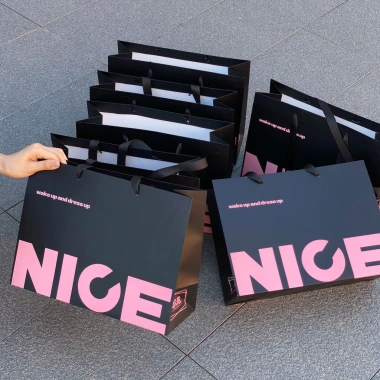 Túi đựng quà quai lụa dài Nice giấy cao cấp TU64 Quà sinh nhật, giảm còn 59.900₫ 6