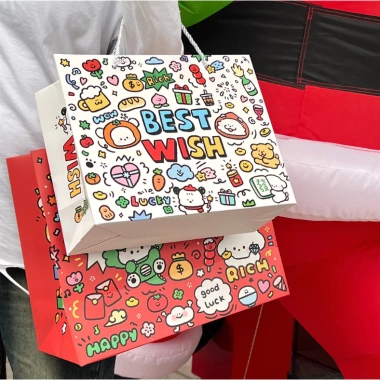 Túi Đựng Quà Sinh Nhật & Giáng Sinh - Nhiều Màu, Dễ Thương, Cỡ To, Quai Xách, Chống Nước 22.800đ 9