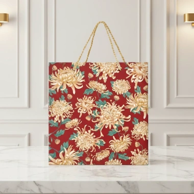 Túi đựng quà tặng HOÀNG TƯỚC 32x38x12 - BST Gấm Vóc Lụa TETTA, cao cấp sang trọng, giá 22.500₫