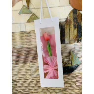 Túi Đựng Quà Tặng Trong Suốt, Trắng/Hồng Cửa Sổ Cao Cấp, Dày Dặn - 10.900₫
