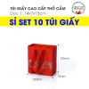 Túi đựng quà Tết 10 túi giấy đỏ thổ cẩm cao cấp - Giá ưu đãi 117.000đ 8