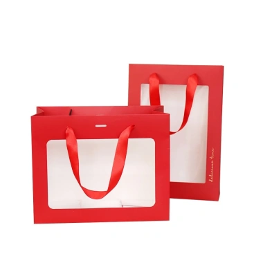 Túi đựng quà Tết cửa sổ mica trong suốt - Quà tặng lễ hội, giá 22.000₫ 5