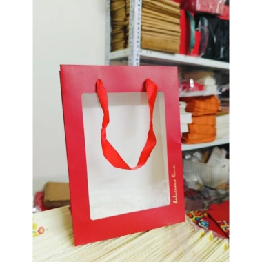 Túi đựng quà Tết cửa sổ mica trong suốt - Quà tặng lễ hội, giá 22.000₫ 8