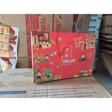 Túi Đựng Quà Tết Số 5 - Túi Giấy Tặng Phẩm Lớn Nặng, 25 Cái Giá Ưu Đãi 335.000 VND