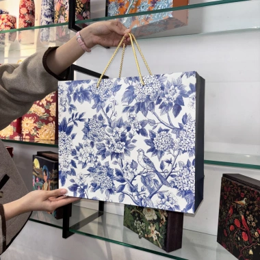 Túi đựng quà Thanh Tước 32x38x12 BST Gấm Vóc Lụa TETTA sang trọng, giá ưu đãi 22.500
