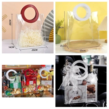 Túi Đựng Quà Trong Suốt PVC Quai Cầm Giả Da Sang Trọng – Quà Lễ Tết, Valentine, 8/3 – SAM 22.500 VNĐ 5 Túi Đựng Quà Trong Suốt PVC Quai Cầm Giả Da Sang Trọng – Quà Lễ Tết, Valentine, 8/3 – SAM 22.500 VNĐ 5
