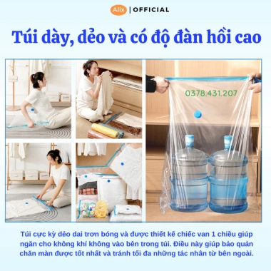 Túi Đựng Quần Áo Alix Hút Chân Không Nén Khí - Kiệm Diện Tích, Giá 13.364 VND 6