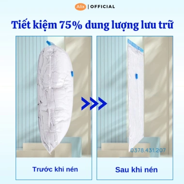 Túi Đựng Quần Áo Alix Hút Chân Không Nén Khí - Kiệm Diện Tích, Giá 13.364 VND 8