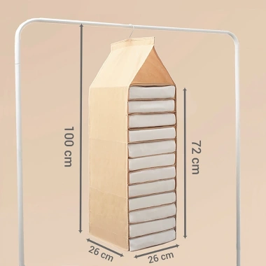 Túi đựng quần áo chia ngăn Living C – Móc treo tủ, tiết kiệm không gian, 51.000đ 3