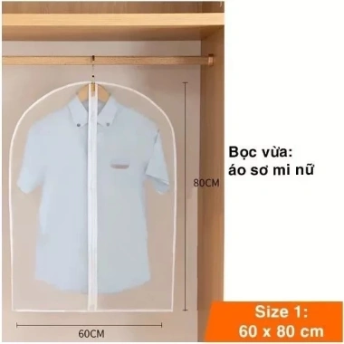 Túi đựng quần áo chống bụi HTD100 60x80cm - Giá chỉ 16.700₫, bảo vệ đồ dùng