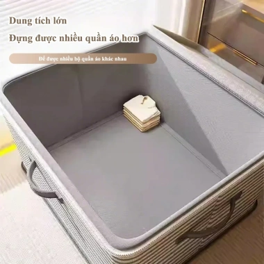 Túi Đựng Quần Áo Gấp Gọn DREAMOFLOVE Thùng Vải Đa Năng Có Nắp, Giá 89.700 VND 6