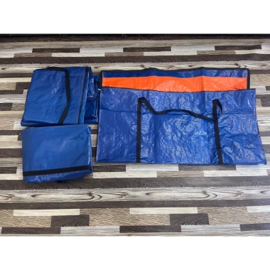Túi đựng quầy xe lắp ráp gấp gọn Take Away vải bạt xanh chống thấm, khoá kéo, quai xách giá 32.000₫ 7
