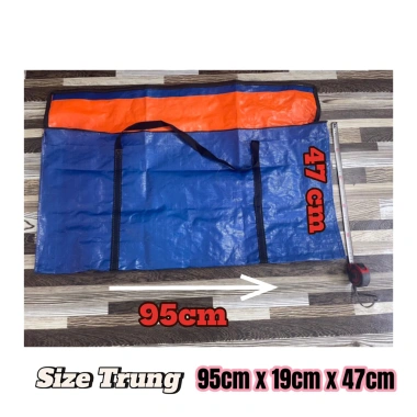 Túi đựng quầy xe lắp ráp gấp gọn Take Away vải bạt xanh chống thấm, khoá kéo, quai xách giá 32.000₫ 9