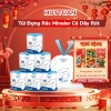 Túi đựng rác cuộn 40 túi dai, dây rút chống rò rỉ, không bám bẩn 45x50cm Giá 39.500₫