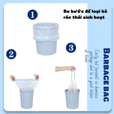 Túi đựng rác cuộn 40 túi dai, dây rút chống rò rỉ, không bám bẩn 45x50cm Giá 39.500₫ 5 Túi đựng rác cuộn 40 túi dai, dây rút chống rò rỉ, không bám bẩn 45x50cm Giá 39.500₫ 5