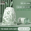 Túi đựng rác dây rút 32 túi cực dày dai, khóa kéo chống rò rỉ, giá ưu đãi 28.000đ
