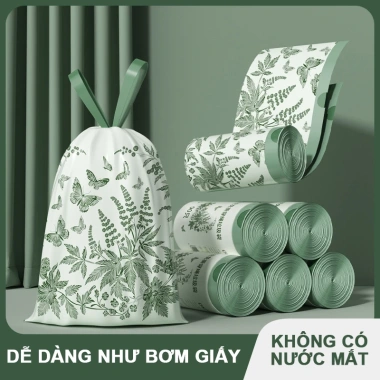 Túi đựng rác dây rút cao cấp, khóa kéo chống rò rỉ, siêu dày, không rách, ngăn muỗi - Giá chỉ 28.396₫