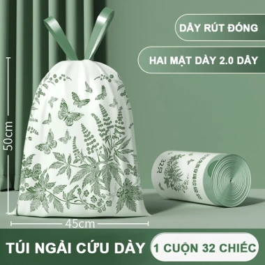 Túi đựng rác dây rút cao cấp, khóa kéo chống rò rỉ, siêu dày, không rách, ngăn muỗi - Giá chỉ 28.396₫ 10 Túi đựng rác dây rút cao cấp, khóa kéo chống rò rỉ, siêu dày, không rách, ngăn muỗi - Giá chỉ 28.396₫ 10