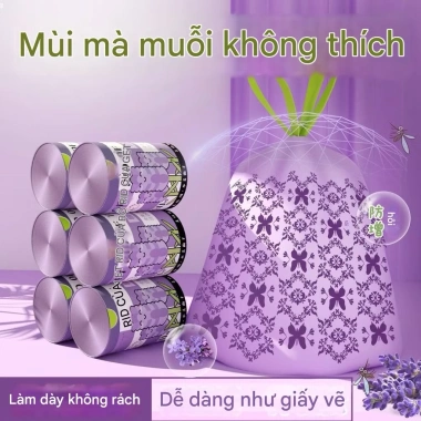 Túi đựng rác dây rút hương Lavender - Xua đuổi côn trùng, tiện dụng, giá 22.500 VND