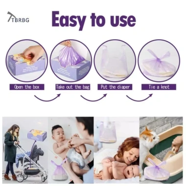 Túi Đựng Rác Di Động Tạ Nappy 100/200 Chiếc, Thơm, Vệ Sinh, Nữ Tính, Giá Ưu Đãi