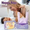 Túi Đựng Rác Di Động Tạ Nappy 100/200 Chiếc, Thơm, Vệ Sinh, Nữ Tính, Giá Ưu Đãi 7