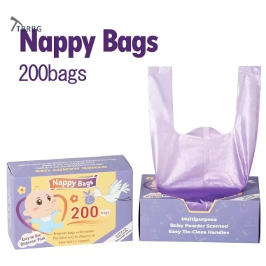 Túi Đựng Rác Di Động Tạ Nappy 100/200 Chiếc, Thơm, Vệ Sinh, Nữ Tính, Giá Ưu Đãi