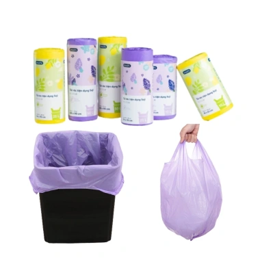 Túi đựng rác hương chanh và lavender tự huỷ, có quai 10L-50L - giá 27.300₫ 6