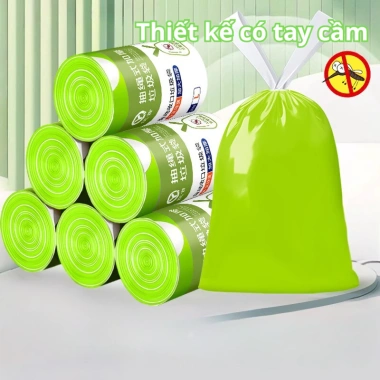 Túi đựng rác hương ngải 100 túi - Thơm mùi đuổi muỗi, côn trùng, an toàn sức khỏe, giá 35.000₫