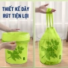 Túi đựng rác hương ngải cứu dai, dây rút, xua đuổi ruồi muỗi côn trùng tiện lợi 4