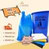 Túi đựng rác không quai, 4 màu phân loại (xanh, đen, vàng, trắng) 1kg - Tiện lợi