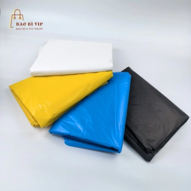 Túi đựng rác không quai, 4 màu phân loại (xanh, đen, vàng, trắng) 1kg - Tiện lợi 7