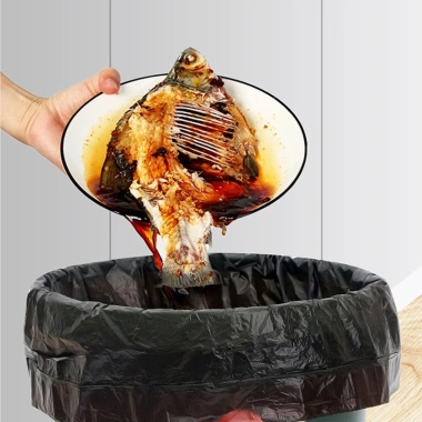 Túi đựng rác màu đen, tay cầm, dây rút dày – Dùng một lần dày, chỉ 49.422₫ 3