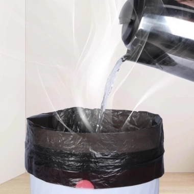 Túi đựng rác màu đen, tay cầm, dây rút dày – Dùng một lần dày, chỉ 49.422₫ 7