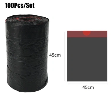 Túi đựng rác màu đen, tay cầm, dây rút dày – Dùng một lần dày, chỉ 49.422₫ 9