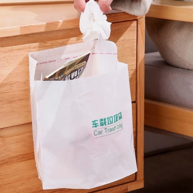 Túi đựng rác ô tô tự đứng dùng một lần tự dính đồ nội thất giá 53.000₫ 3