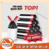 Túi đựng rác quai rút tiện lợi 45x50cm siêu dai tự phân hủy 15 túi/cuộn - Đen