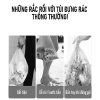 Túi đựng rác quai rút tiện lợi 45x50cm siêu dai tự phân hủy 15 túi/cuộn - Đen 3
