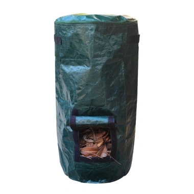 Túi đựng rác sân GOURMETGALORE, tay cầm, nắp khóa kéo kín, gập lại - thùng phân hủy