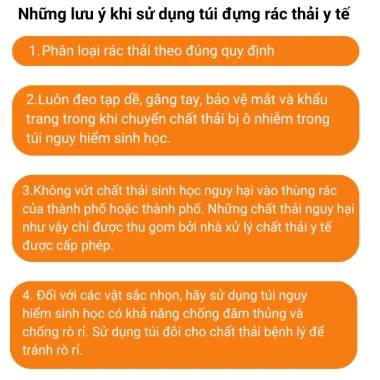 Túi đựng rác thải y tế cao cấp 1kg dây rút tiện lợi, chịu lực mạnh, an toàn 4