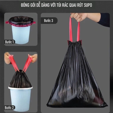 Túi Đựng Rác Tiện Lợi Tự Phân Hủy Dây Rút Chính Hãng Vipaco - 27.000₫